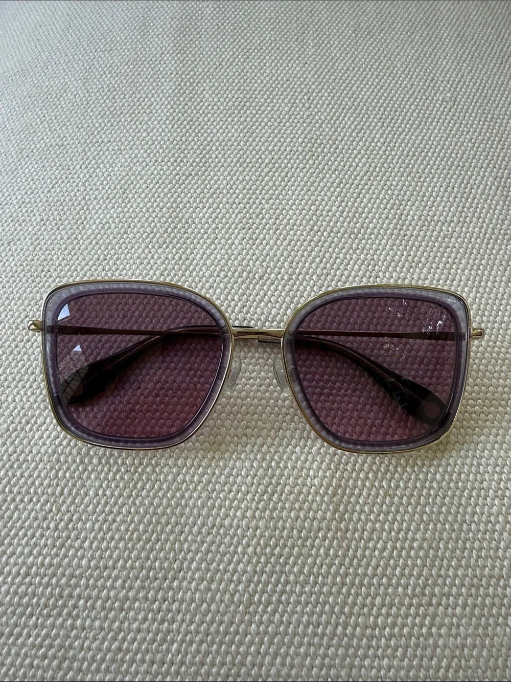 Fysh Purple Square Retro Women's Sunglasses